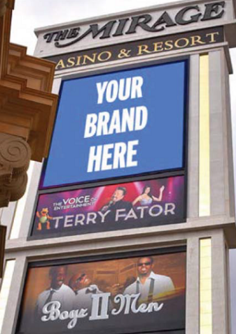 Picture of Branding Sponsor - Mirage Las Vegas Boulevard Marquee